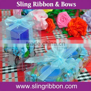 Luxury Christmas Decoration Organza Ribbon For Packing