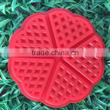 4 Cavity Waffles Cake Chocolate Silicone Mold Baking Mould Pan Bubble Waffle photo-5