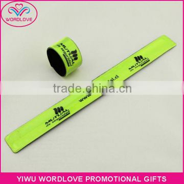 Custom Printed PVC Reflective Slap Wristband, Slap Band, Slap Wrap Bracelet