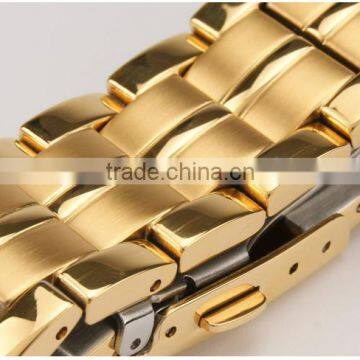 All Gold Case and Band Couple Watches for Rich His and Hers Quartz Watches photo-6