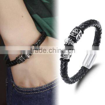 engravable bracelets ,braided leather bracelet special for men