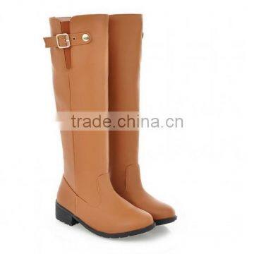 2016 Best Selling Women Fancy Winter Black Suede Leather Over Knee Boots CP6600 photo-4