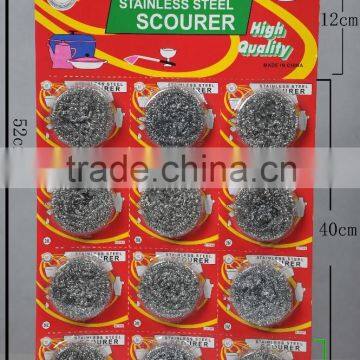 JML hign quality standard 410 stainless steel scrubber cleaning ball scourer 12PK