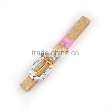 children's slide buckle fashion golden braid belt