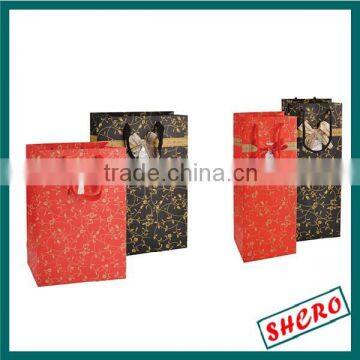 2015 New Fashion Twisted Handle Natural Kraft Paper Tote Bag/gift Bag/shopping Bag