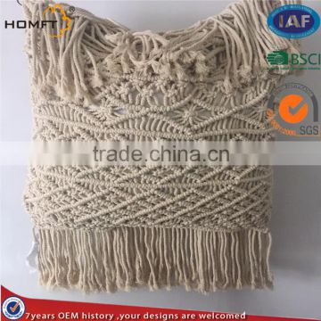 start hotel deco good quality cotton macrame craft sofa pillow