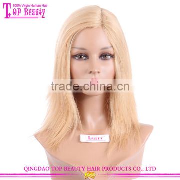 12 Inches Full Lace Wig Wholesale Brazilian Human Hair Color 27 Blonde Side Part Wig Mink Brazilian Hair Wig