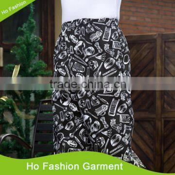 Fashion 100% cotton chef pants,chef uniform,print chef pants