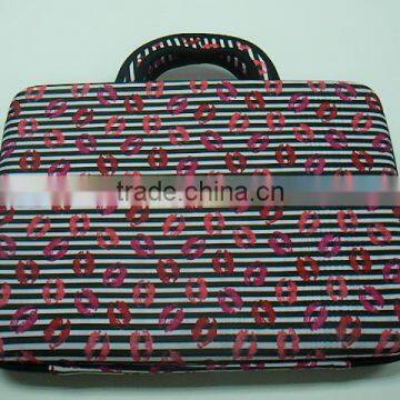 Polyester Fabric carrying hardshell fancy laptop eva bag