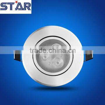cri80 90lm/w 3w warm white led ceiling lamp