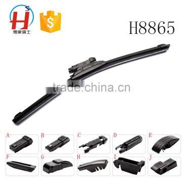 Multifunction universal wiper blade with 10+1 adapters