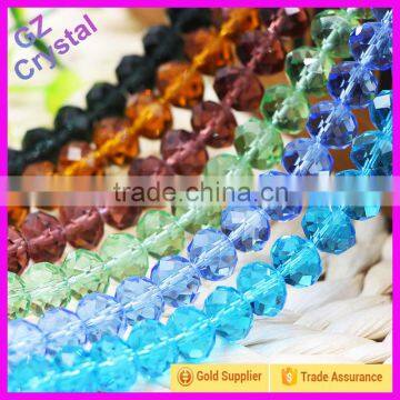 Wholesale Cheap Price Decorative Crystal Rondelle Beads Strand In Bulk