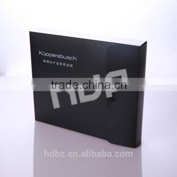 Customized high quality pvc pp pet black box packaging