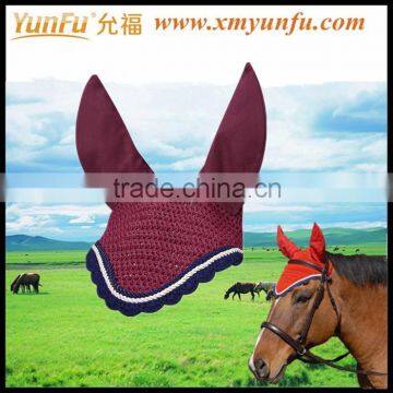 Exquisite Bling Crochet Horse Coach Fly Bonnet