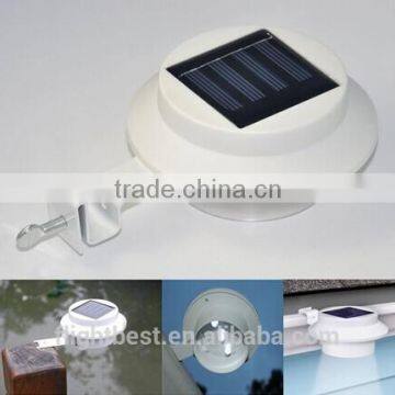 Popular Solar Plastic PP Gutter Lamp 3 LED,Best-selling Stainless steel lights with plastic 3 LED Lighting To Dominica