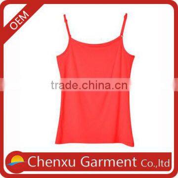 Cotton Spandex Ladies' Camisole Hot Sale Fitness Lady Padded Sexy Girls Camisole