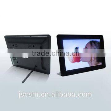 12'' digital adversting displayer vesa holes hanging on wall auto play video/photos
