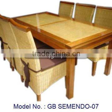 modern rattan dining set, rattan furniture, indoor furniture