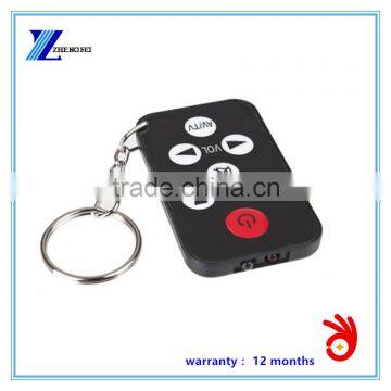Mini Universal Infrared IR TV Set 7 Keys Television Remote Control Controller Keychain Key Ring Easily photo-2
