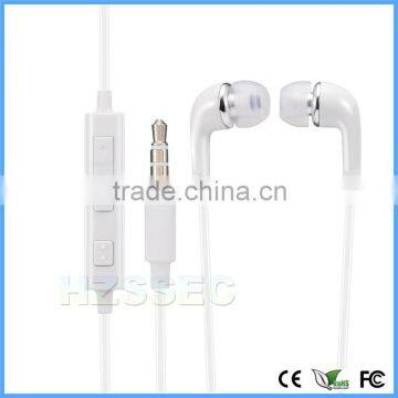 Hot promotion wired in ear earphone sports stereo earphone android mobile phone headset for Samsung