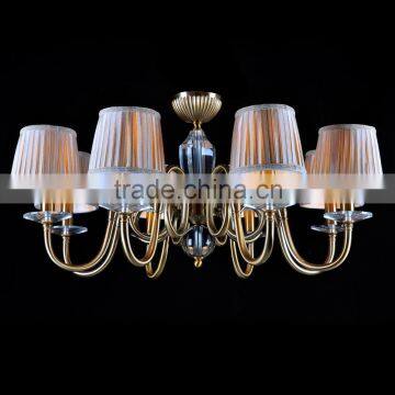 Hot Sale murano Style Brass Iron Crystal Chandelier