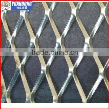 Galvanized expanded metal mesh manufacture