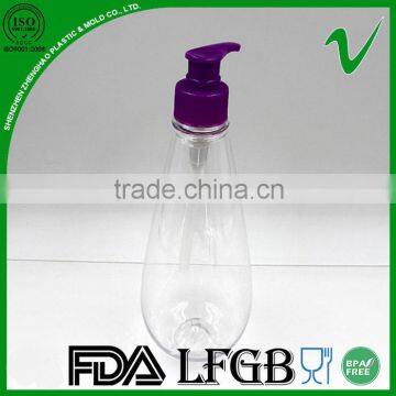 500ml wholesale clear pump shampoo plastic bottle