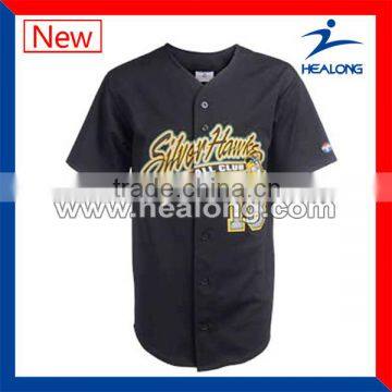 Cheap Price Full Button Mens Sublimated Softball Jerseys