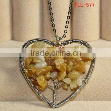 wholesale tree of life quantum stone pendant