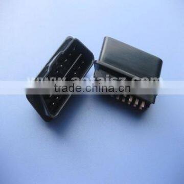 OBD2 connector smooth surface male OBD plug OBD China