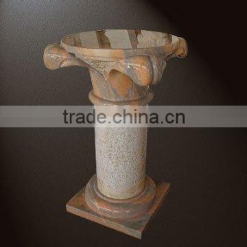 Roman antique marble top Pedestal pillar