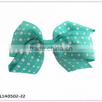 big bow tie dot hair clip