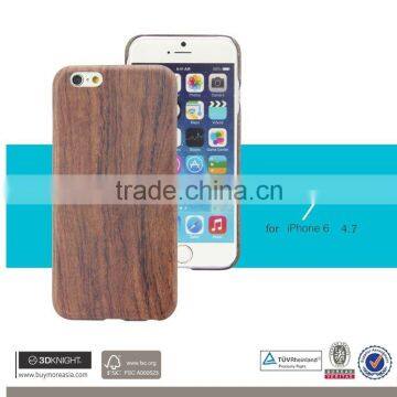 Factory Supplier OEM Custom Unique Design Laser Engraving LOGO Rosewood for IPhone 6s Cover, Aramid Case for Wood IPhone 6