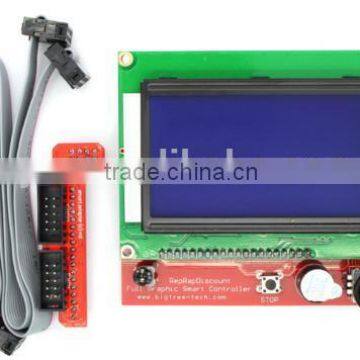 RAMPS1.4 LCD 12864 LCD control panel 3D printer smart controller Display Monitor Motherboard Blue Screen