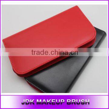 PU Leather red makeup bags, High quality Soft leather cosmetic bags