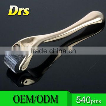 Titanium 540 derma Roller therapy with Golden/ silver handle