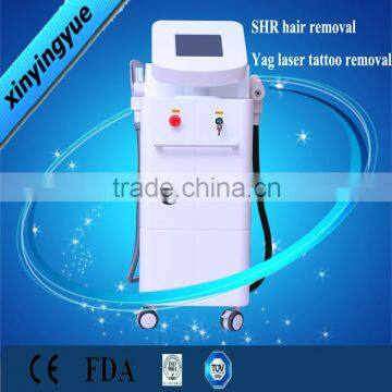 Factory direct sale 10Hz Fast shr ipl hair removal machine with Yag laser