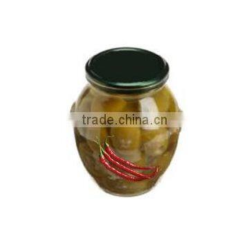 Cracked Purple Olives With Cayenne Peppers, High Quality 100% Tunisian Table Olives,Cracked Olives With Peppers 370 ml Glass Jar photo-2
