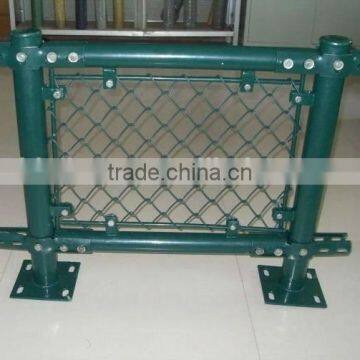 Widely used galvanized or PVC coated lowes chain link mesh fence for sale(ISO9001 factory)