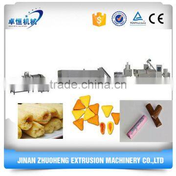 CE certified Twin screw core filling puffed corn snacks food machine