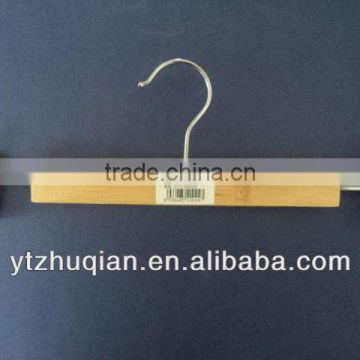 high quality rubber coated coat bamboo hanger for coats