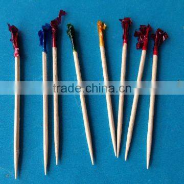 different kinds of decorated cocktail toothpicks