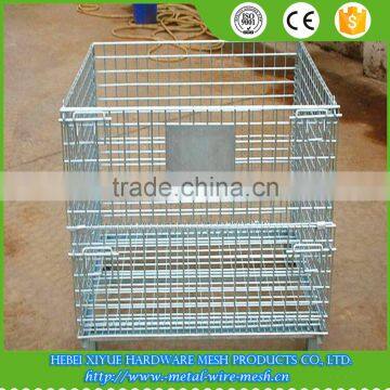High Capacity Stackable Storage Industrial Wire Mesh Containers photo-3
