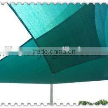 HDPE green/ blue outdoor sun shade sail