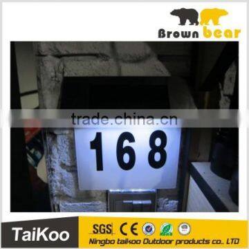 Solar light House Door Number Light LED light