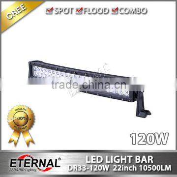 120W 20in curved 4WD off road powersports 4x4 racing vehicles marine boat high power driving led light bar