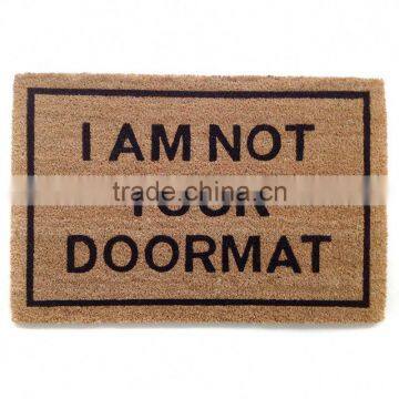 Coconut Fiber Door Mats With Metallic Base