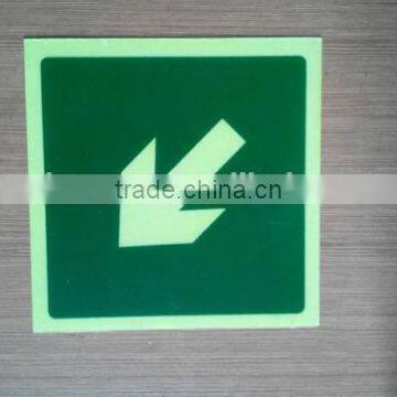 glow in the dark exit signs