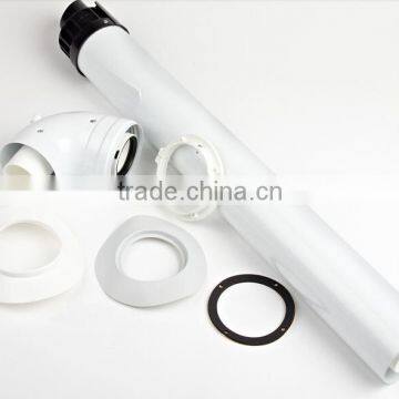 Aluminum coaxial horizontal flue kits