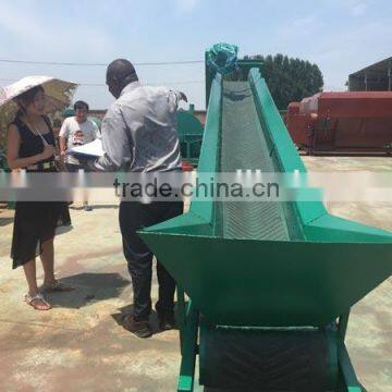 Mobile Bulk Inclined Flat Belt Conveyor With Hopper